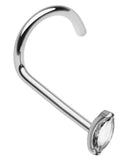 Nose Screw with Marquise CZ