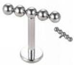 Internally Threaded Labret with 5 Balls