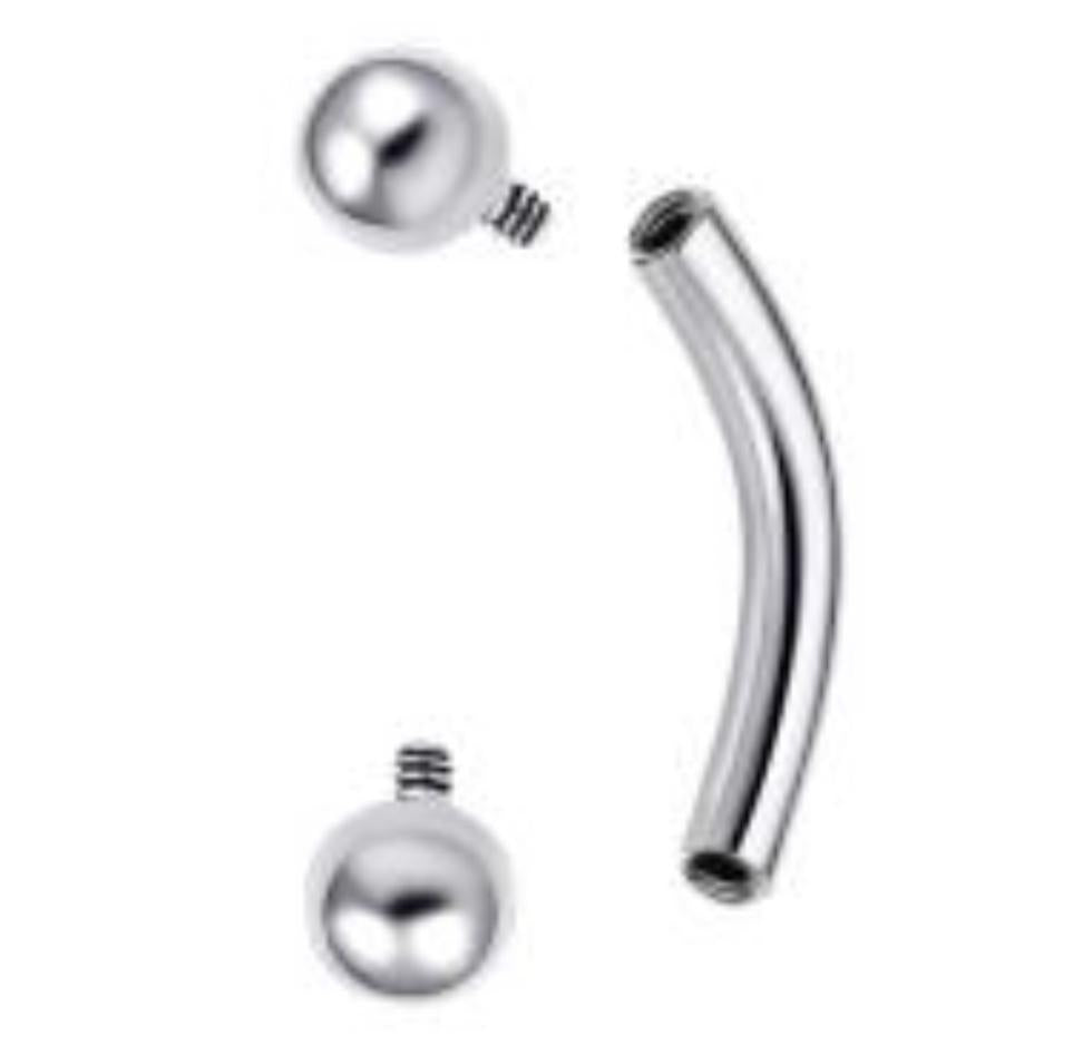 Curved Barbell with balls