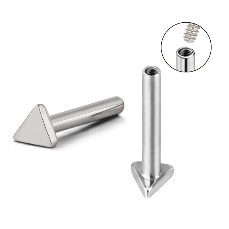 Internally Threaded Labret Triangle Shape Base