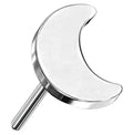 Threadless Titanium Cresent Moon