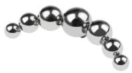 Threadless Titanium Arc 7 Ball Cluster