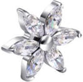 Threadless Marquise Flower CZ