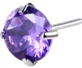 Threadless Prong Set CZ