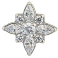 Marquise Star with 5 Center Round CZ