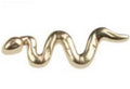 Internally Threaded 14K Gold Snake