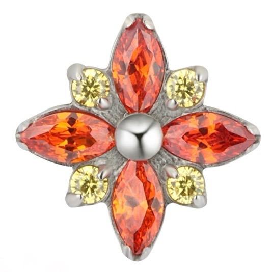 Marquise Star with 5 Center Round CZ
