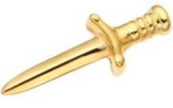 Threadless 14K Gold Dagger