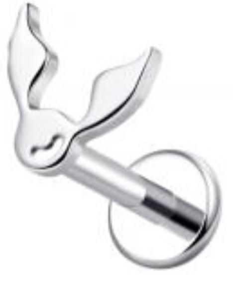 Internally Threaded Labret with Golden Snitch