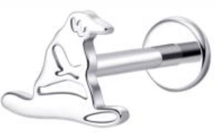 Internally Threaded Labret with Sorting Hat