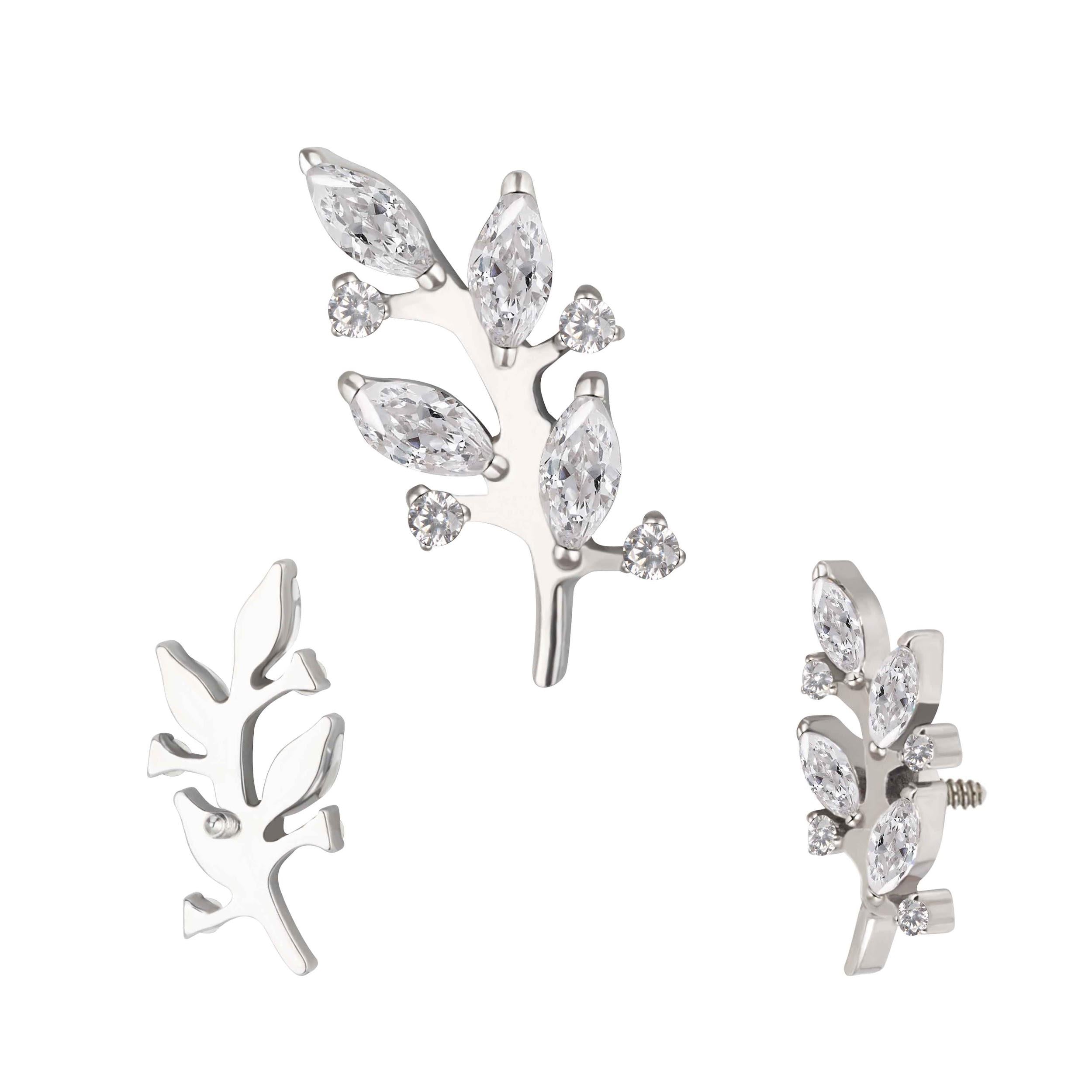 Branch Marquise and Round CZ