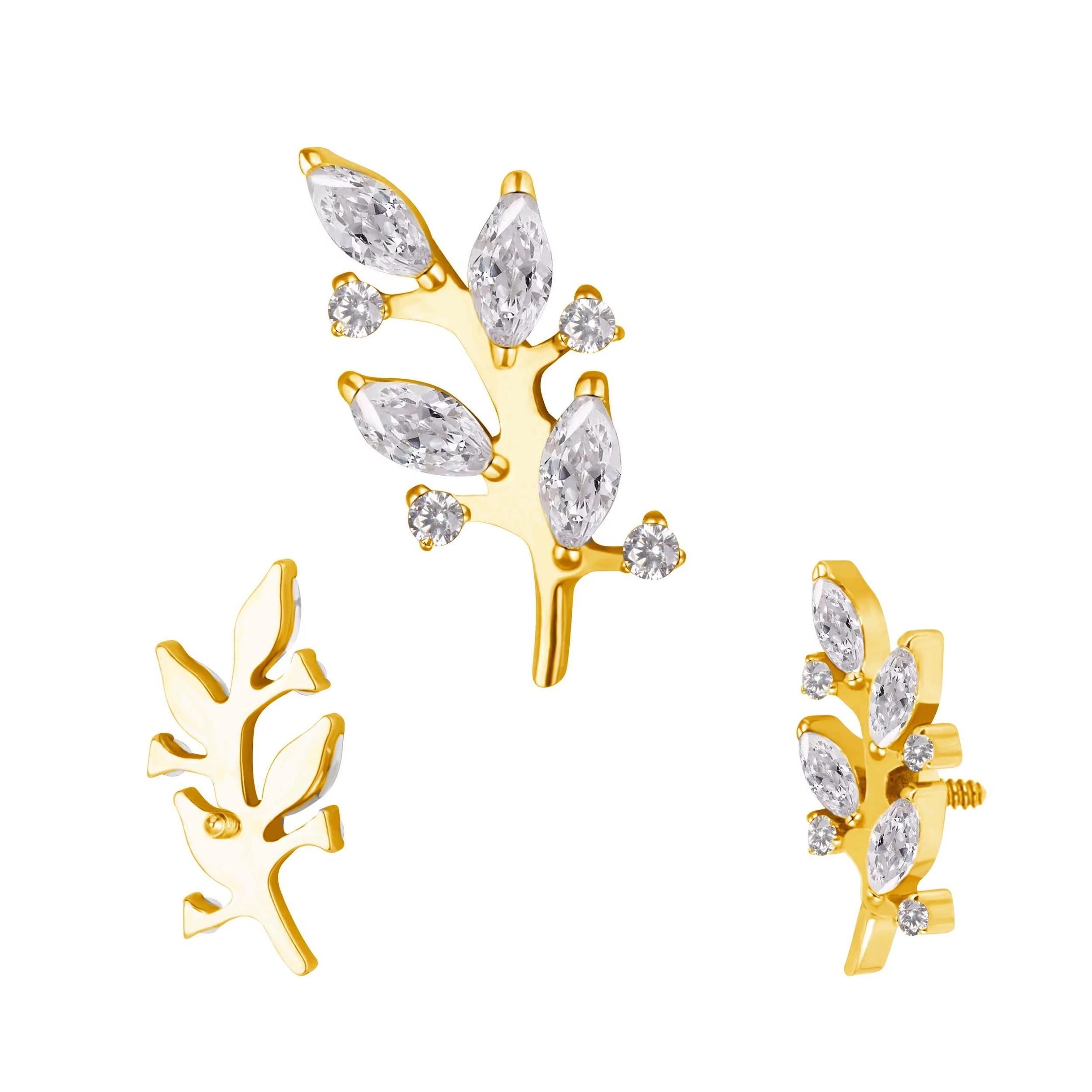 Branch Marquise and Round CZ