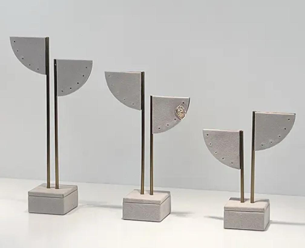 10 Piece Jewelry Display Double Flag Stand