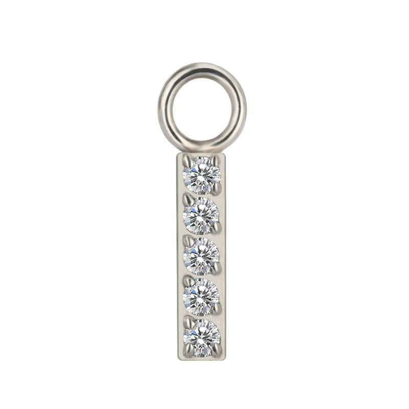 Rectangle Pave Charm