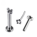 Threadless Labret with 4 Bead